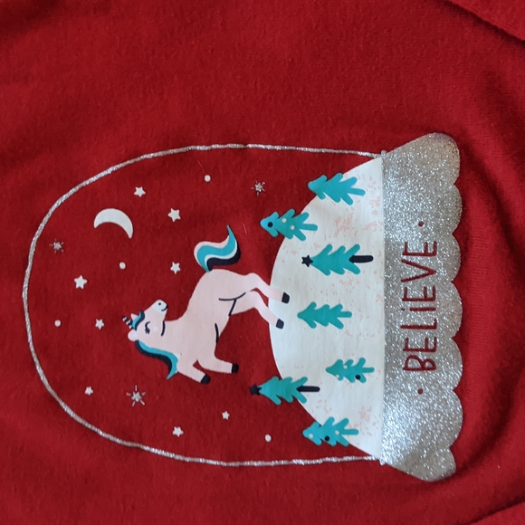 🎀3T, Cat and Jack, red Christmas sleepwear - Picture 2 of 4